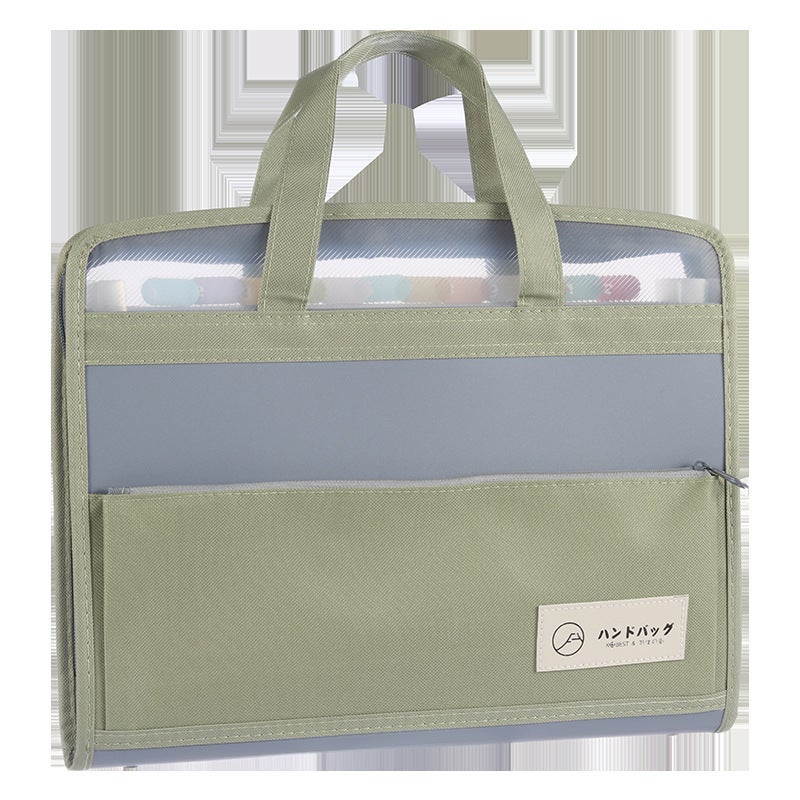Kang Bai A4 Large Capacity Multi-Layer Portable Organ Bag Student Special Test Paper Data Transparent Folder Organ Bag - Image 5